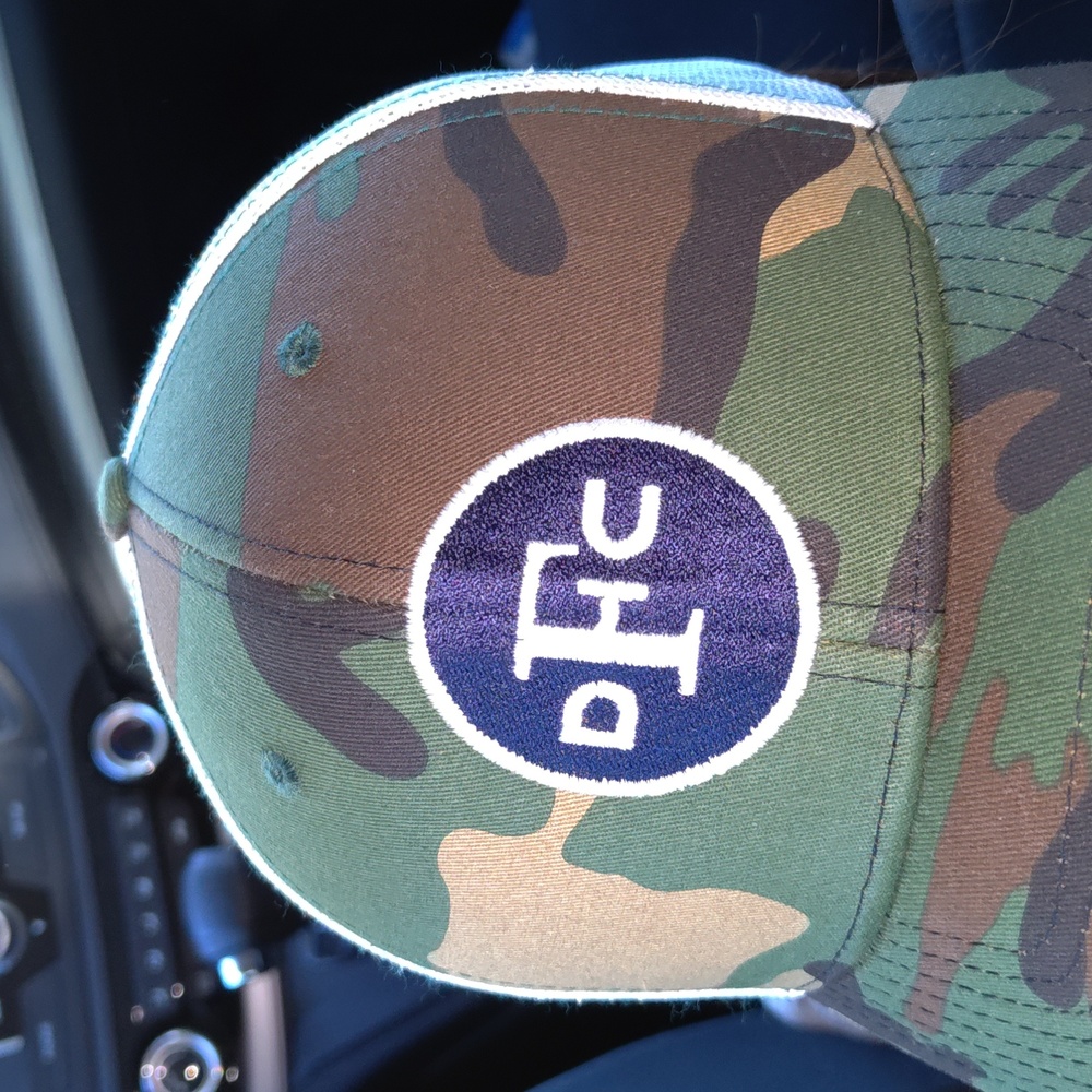 Dfc Stitched Patch Camo Trucker Mesh Snapback Hat… - image 2